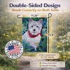 Westie 1 Garden Flag