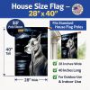 Great Dane 21 - Moonlight Artwork House Flag