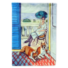 Boxer with Lady Artwork House Flag