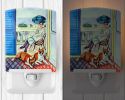 Boxer "with Lady" Ceramic Nightlight