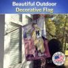 Papillon with Lady Artwork House Flag