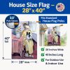 Papillon with Lady Artwork House Flag