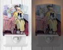 Papillon "with her Lady" Ceramic Nightlight