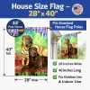Shar Pei Fawn and Chocolate  Artwork House Flag