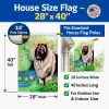 Keeshond 1 Artwork House Flag