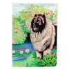 Keeshond 1 Artwork House Flag