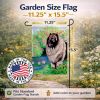 Keeshond 1 Garden Flag
