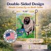 Keeshond 1 Garden Flag