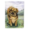 Tibetan Spaniel Artwork House Flag
