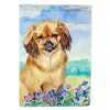 Tibetan Spaniel 1  Artwork House Flag