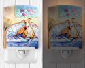 Whippet "Waiting on You" Ceramic Nightlight