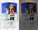 Great Dane - Harlequin - "with Santa Claus" Ceramic Nightlight