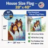 Shelties - Sable  - Double Trouble - Artwork House Flag