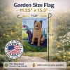 Briard 2 Garden Flag