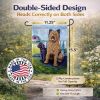 Briard 2 Garden Flag