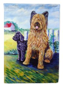 Briard 2 Garden Flag