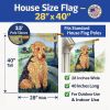 Airedale Terrier House Flag