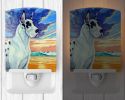 Great Dane - Harlequin - "at the beach" Ceramic Nightlight