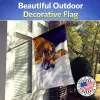Great Dane 29 - Fawn - Natural Eared - Momma and Puppy - Artwork House Flag