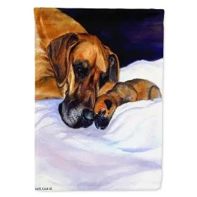 Great Dane 29 - Fawn - Natural Eared - Momma and Puppy - Artwork House Flag