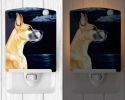 Great Dane - Fawn - "Moonlight Stroll" Ceramic Nightlight