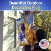 Great Dane 31 - Fawn - at the beach - Artwork House Flag
