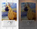Great Dane - Fawn - "at the beach" Ceramic Nightlight