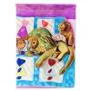 Pomeranian on the Couch with Toy Tiger Artwork House Flag
