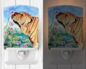 Shar Pei "Smell the Flowers" Ceramic Nightlight
