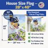 Jack Russell Terrier Artwork House Flag