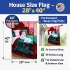 Maltese - and puppy waiting on you - Artwork House Flag