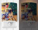 Great Dane - Fawn and Blue - "waiting on Christmas" Ceramic Nightlight