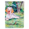 Clumber Spaniel Artwork House Flag