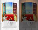 Italian Greyhound "and Violinist" Ceramic Nightlight