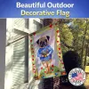 Pug Valentine's Hearts  Artwork House Flag