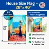 Pug with their Lady Artwork House Flag