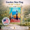 Pug with Lady 1 Garden Flag