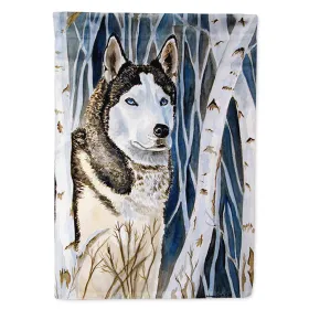 Siberian Husky  Artwork House Flag