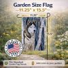 Siberian Husky 1 Garden Flag