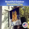 Yorkie Artwork House Flag
