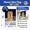 Yorkie Artwork House Flag