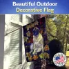 Pug - Fawn - in Fall Leaves - Artwork House Flag