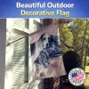 Great Dane 10  - Harlequin and Blue - Natural - Artwork House Flag