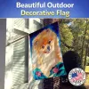 Pomeranian 2 Artwork House Flag