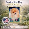 Pomeranian 1 Garden Flag