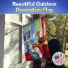 Pug and Lady Artwork House Flag