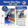 West Highland White Terrier  with Lady Artwork House Flag