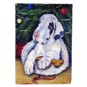 Great Dane 33 - Harlequin with Christmas Tree Artwork House Flag