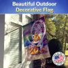 Pomeranian 3 Artwork House Flag