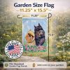 Brussels Griffon 3 Garden Flag